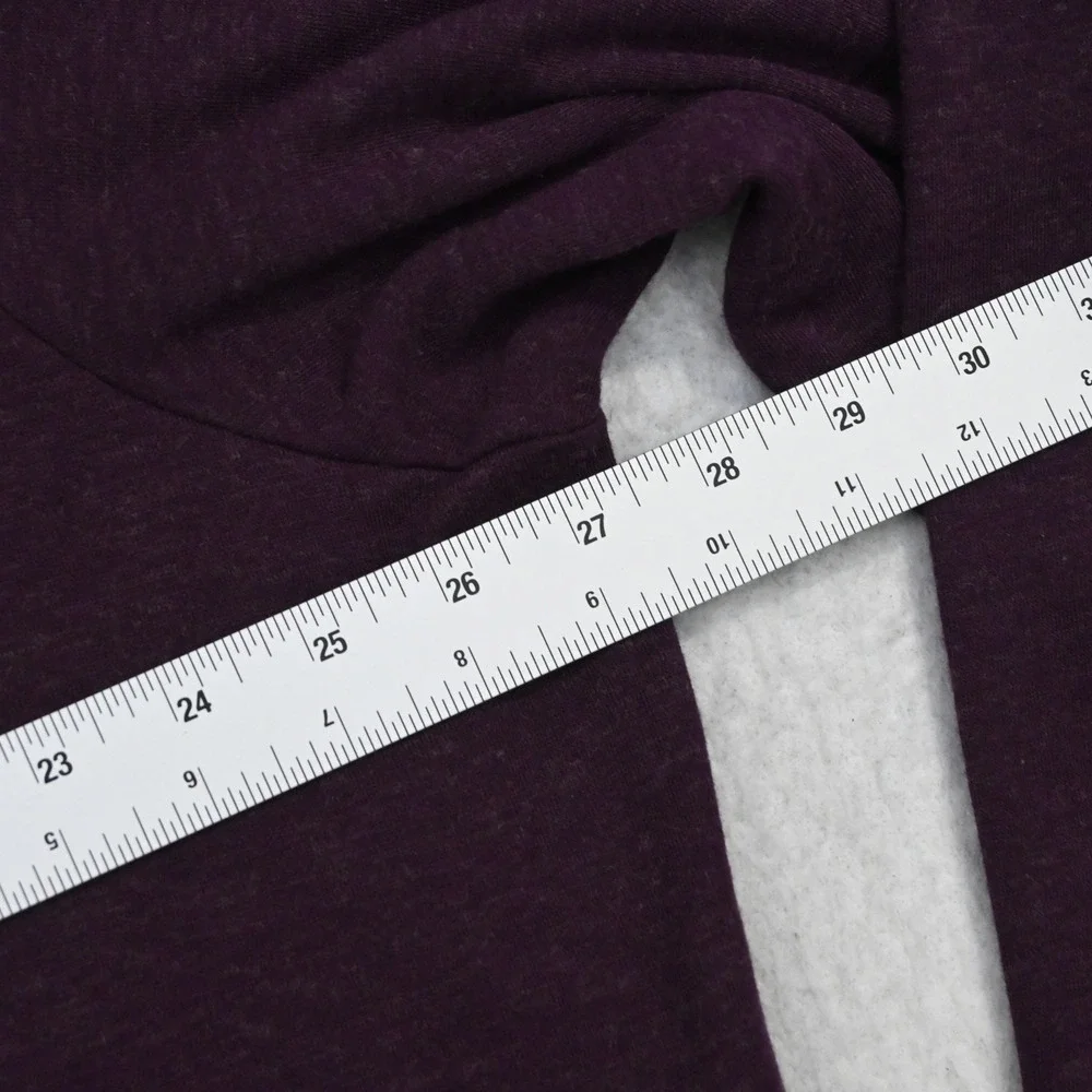 Adidas Pullover Mens 2XL Purple 1/4 Zip‎ Long Sleeve Wool Blend Heathered